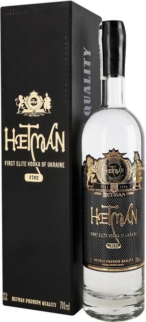 Горілка Гетьман Premium Quality 40% 0.7 л gift box